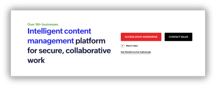 Zoho WorkDrive